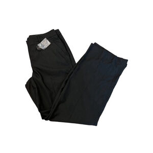 NWT WILLOW & TREAD Black Printed Sheen Flare Leg High Rise Dress Pant 9